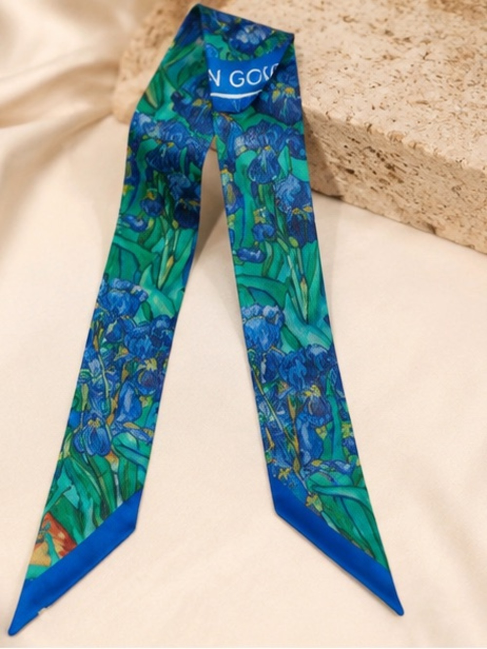 Van Gogh Blue Iris Twilly Scarf